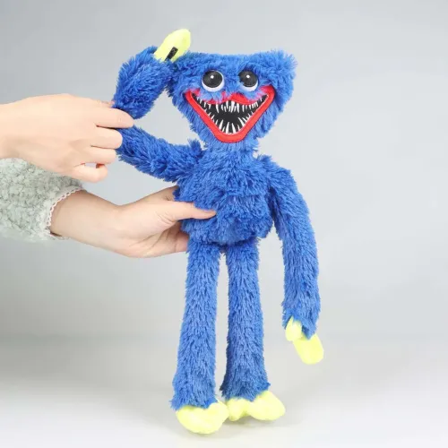Хагі ваги плюшева іграшка ТОП1 TikTok 40 см Huggy Wuggy з гри Poppy Playtime blue big - фото 4