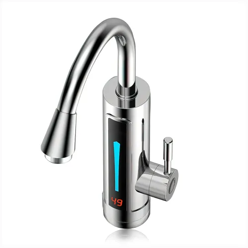 Проточный водонагреватель Delimano RX-011-1, 3000Вт, LCD дисплей, поворот 360 градусов - фото 5