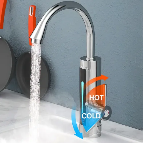 Проточный водонагреватель Delimano RX-011-1, 3000Вт, LCD дисплей, поворот 360 градусов - фото 2