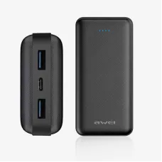 Портативное зарядное устройство Power bank Awei Original P47K 20000mAh Black