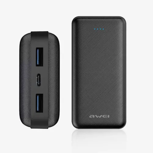 Портативное зарядное устройство Power bank Awei Original P47K 20000mAh Black
