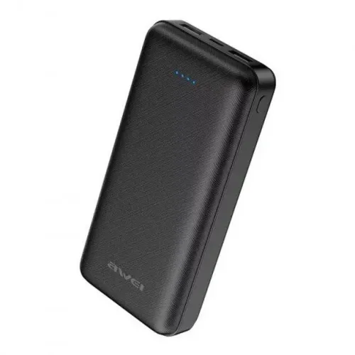 Портативное зарядное устройство Power bank Awei Original P47K 20000mAh Black - фото 2