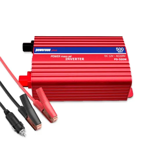 Портативний перетворювач DC12V-AC 220V Power one plus 500w. Інвертор напруги
