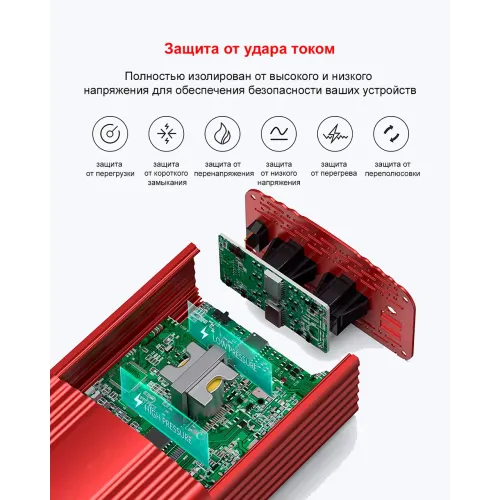 Портативний перетворювач DC12V-AC 220V Power one plus 500w. Інвертор напруги - фото 2