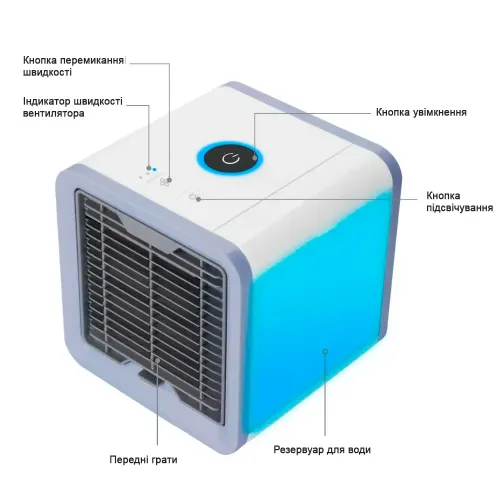 Портативный кондиционер Arctic Air с LED подсветкой - фото 7