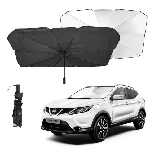 Автомобильный зонт на лобовое стекло Car Umbrellas, чёрный