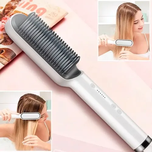 Расческа-выпрямитель Hair Straightener HQT-909 с турмалиновым покрытием - фото 4