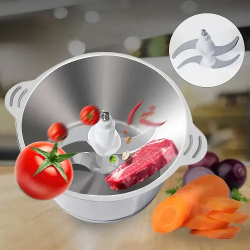 Электрический блендер-измельчитель Молния 300 Вт, 1.8л, металлик - фото 3