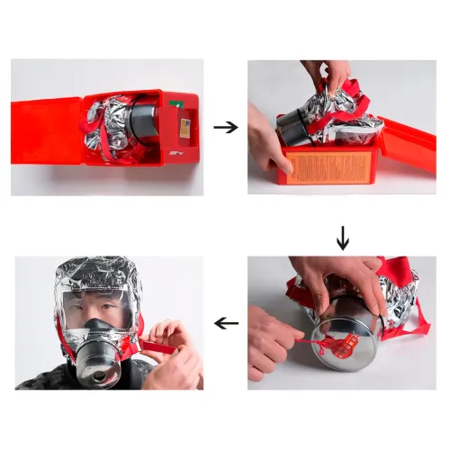 Маска-протиогаз Fire Mask TZL-30 до 30 хвилин у задимленому приміщенні - фото 8
