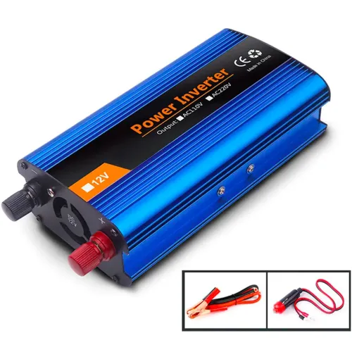 Инвертор-преобразователь напряжения Power inverter K-1000, 12В-220В, 1000Вт, USB3 - фото 3