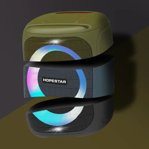 Портативна bluetooth колонка HOPESTAR Party 100, 10000МАч, 50Вт Синій - фото 8