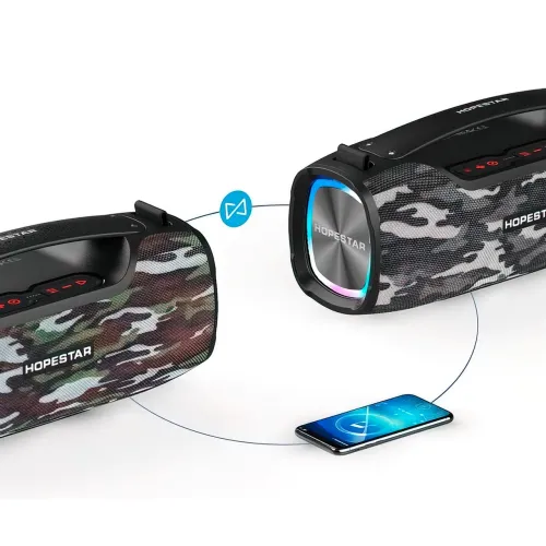 Портативная bluetooth колонка HOPESTAR A6 X, 6000мАч, 55Вт Зеленый - фото 5