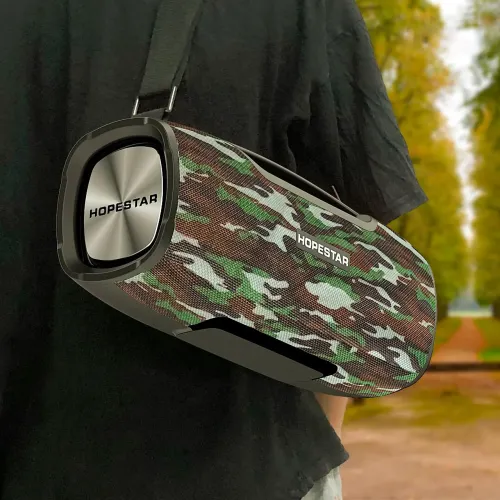 Портативная bluetooth колонка HOPESTAR A6 X, 6000мАч, 55Вт Зеленый - фото 4