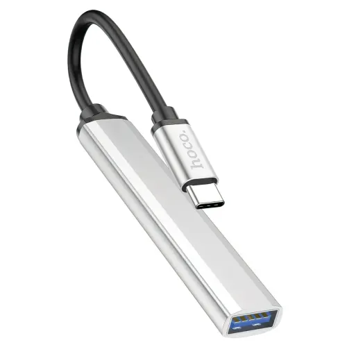 USB HUB адаптер-переходник HOCO HB26 4в1 с Type-C на USB3.0+USB2.0x3 - фото 2