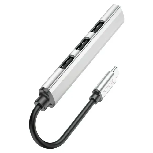 USB HUB адаптер-переходник HOCO HB26 4в1 с Type-C на USB3.0+USB2.0x3