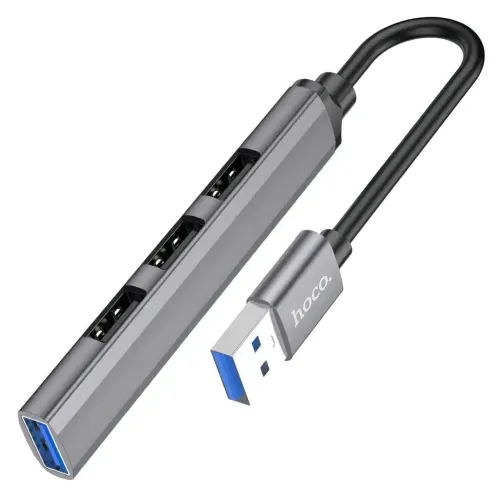 USB HUB адаптер-перехідник HOCO HB26 4в1 з USB на USB3.0+USB2.0x3 - фото 2