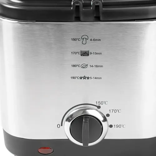 Фритюрница Crownberg CB 5542 на 1.5 л, 1200Вт, с антипригарным покрытием, терморегулятором от 0°С до 190°С - фото 7