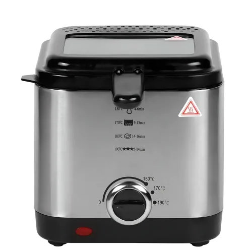 Фритюрница Crownberg CB 5542 на 1.5 л, 1200Вт, с антипригарным покрытием, терморегулятором от 0°С до 190°С - фото 3