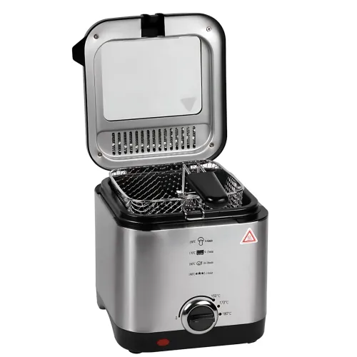 Фритюрница Crownberg CB 5542 на 1.5 л, 1200Вт, с антипригарным покрытием, терморегулятором от 0°С до 190°С - фото 5