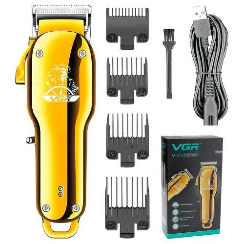 Портативна машинка для стриження VGR Voyager V-678 на 1500 мА/год, 4 насадки - фото 7