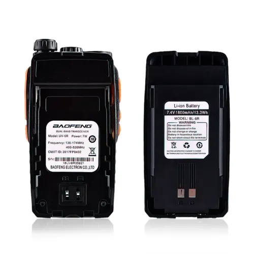Радіостанція Baofeng UV-6R з радіусом до 10 км, VHF/UHF, 1800 мА/год - фото 3