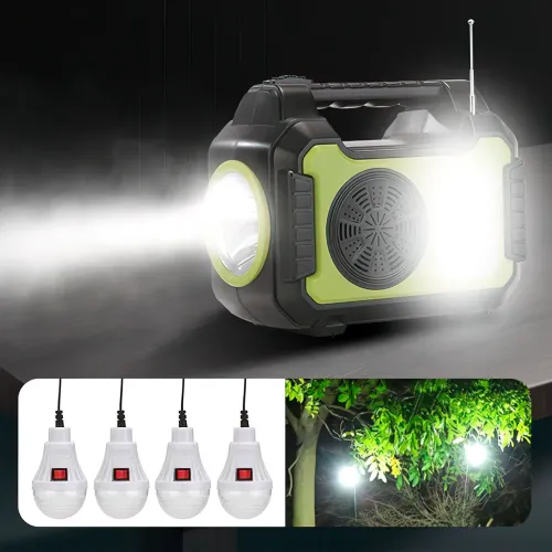 Портативная солнечная система GD 8072 на 30 Вт с Bluetooth, FM, MP3 - фото 5