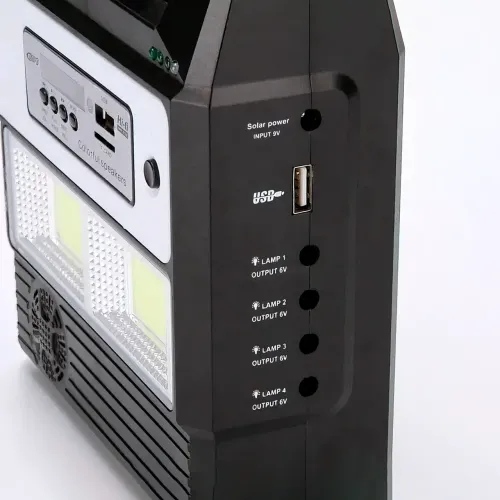 Портативная солнечная система GD 8216 на с Bluetooth, FM, MP3 и зарядкой для телефонов - фото 4