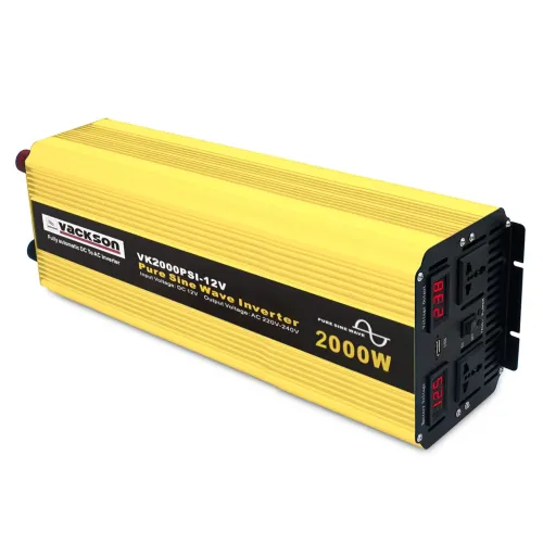Перетворювач напруги VACKSON VK2000PSI-12V чиста синусоїда, 12-220 В, 2000 Вт