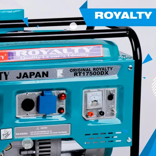 Генератор бензиновий із стартером ROYALTY RT17500DX, однофазний, 3.0/3.5 кВт - фото 4