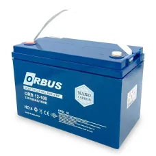 Гелевый аккумулятор Orbus CG12100 GEL на 100 А/ч, 12 В для аварийного освещения, для ИБП