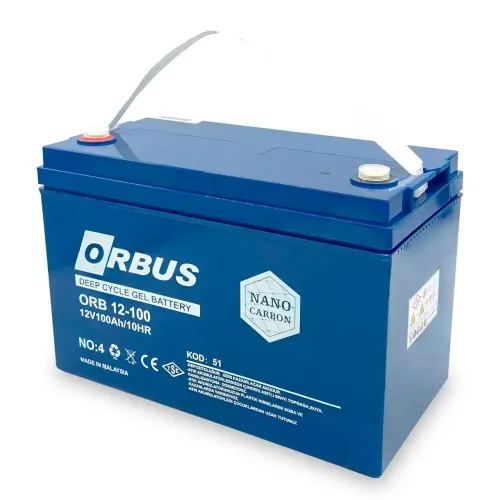Гелевый аккумулятор Orbus CG12100 GEL на 100 А/ч, 12 В для аварийного освещения, для ИБП