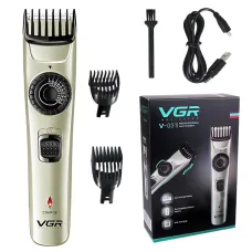 Акумуляторна машинка для стриження VGR V-031, з регулятором довжини, 10 Вт, 90 хвилин роботи