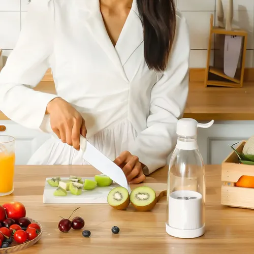 Портативный блендер-бутылка Mini Juicer на 350 мл - фото 6
