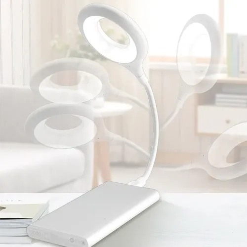 Гибкая кольцевая LED лампа светильник USB LK-50, 1.5 Вт - фото 5