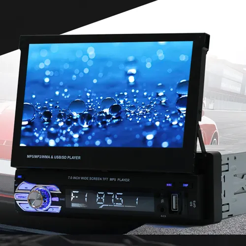 Автомагнітола SWM 9601g 7in з висувним екраном bluetooth mp5 gps fm-радіо - фото 2