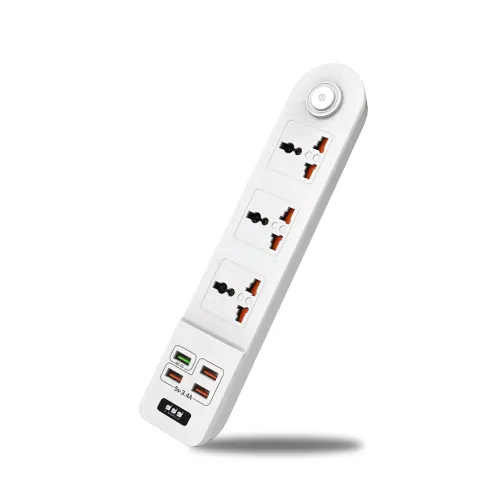 Сетевой фильтр-удлинитель BKL02-3 на 3 вилки, 4 USB, 2500 Вт, EU - фото 3