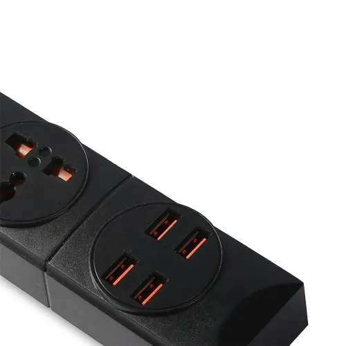 Сетевой фильтр-удлинитель BKL01-2 на 2 вилки, 4 USB, 2500 Вт, EU - фото 4