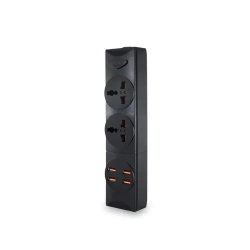 Сетевой фильтр-удлинитель BKL01-2 на 2 вилки, 4 USB, 2500 Вт, EU - фото 2