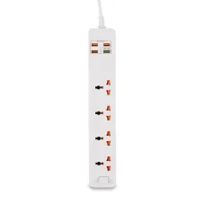 Сетевой фильтр-удлинитель BKL03-3 на 4 вилки, 4 USB, 2500 Вт, EU