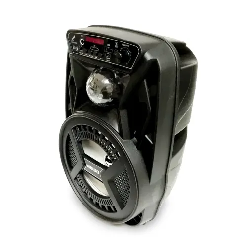 Портативная колонка Kimiso QS-3603 на 10 Вт, 1200 мА/ч с микрофоном и светомузыкой - фото 3