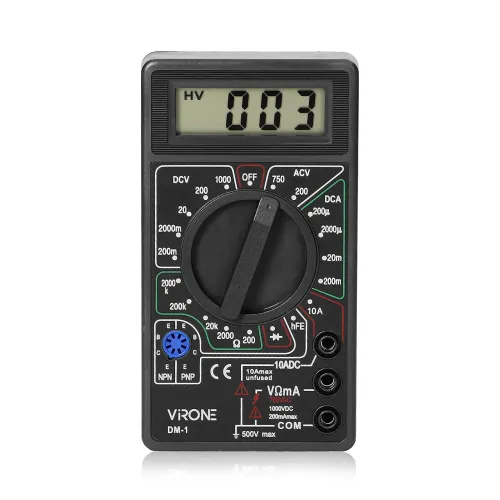 Мультиметр с цифровым дисплеем DT-830B, 2 измерительных щупа, 100 мкВ - фото 2