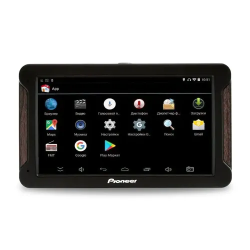 Автопланшет Pioneer E-707, GPS навигатор, 7 дюймов, 16 Гб память, 1 Гб ОЗУ, 1200 мА/ч