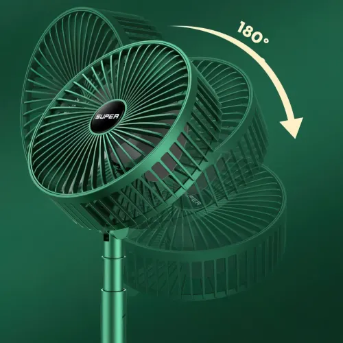 Складной портативный телескопический вентилятор Telescopic Fan, 5 Вт, micro USB, 8 часов работы - фото 5