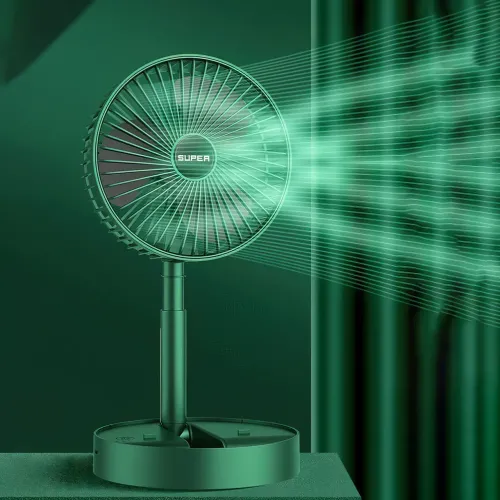 Складной портативный телескопический вентилятор Telescopic Fan, 5 Вт, micro USB, 8 часов работы - фото 4