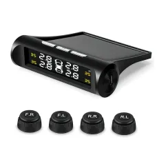 Система мониторинга давления в шинах TPMS с датчиками и солнечной панелью SOLAR 7582, до 6 Бар