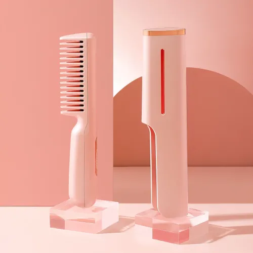 Расческа для выпрямления волос Hair Comb LY-297, 45 Вт, до 190 градусов, с быстрым нагревом и функцией ионизац - фото 2