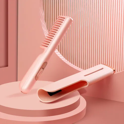 Расческа для выпрямления волос Hair Comb LY-297, 45 Вт, до 190 градусов, с быстрым нагревом и функцией ионизац - фото 3