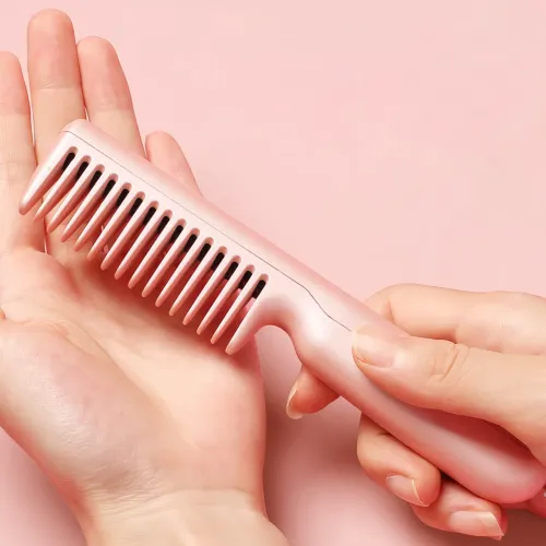 Расческа для выпрямления волос Hair Comb LY-297, 45 Вт, до 190 градусов, с быстрым нагревом и функцией ионизац - фото 5