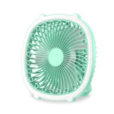 Портативный вентилятор с лампой Fill Light Fan, аккумуляторный 1200 мА/ч, 5 Вт, зарядка Type-C Зеленый