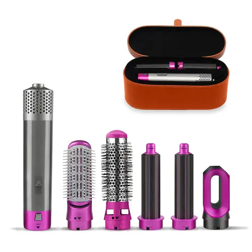 Мультистайлер Hot Air Styler 5в1 для завивки и выпрямления волос, 1000 Вт, 5 насадок, с кейсом - фото 2